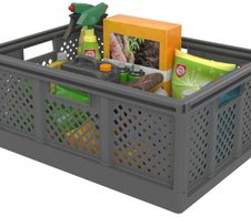 PAPERFLOW FOLD´N STORE Klappbox 40,0 l grau 54,6 x 38,6 x 22,6 cm, 1 St.