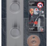 tesa Handtuchhaken Powerbutton Classic Hakenleiste silber