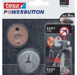 tesa Handtuchhaken Powerbutton Universal Medium chrom