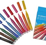 DONAU Filzstifte Glitzer, farbsortiert