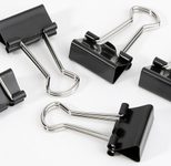 Gowi Foldbackklammern schwarz 1,9 cm, 12 St.