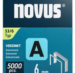 novus Tackerklammern Feindraht 53/6