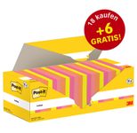 Post-it® Haftnotizen, farbsortiert, 100 Blatt pro Block