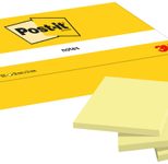 Post-it® Haftnotizen, gelb, 100 Blatt