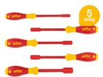Wiha Schraubendreher-Set SoftFinish® electric 6-Kant 29466 5-tlg.