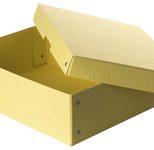 FALKEN PURE Aufbewahrungsbox 1250 Blatt pastellgelb 24,0 x 32,0 x 10,0 cm, 1 St.