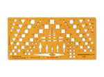 STANDARDGRAPH Zeichenschablone Planzeichen II 7358 orange