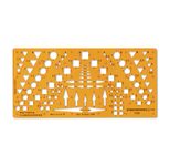 STANDARDGRAPH Zeichenschablone Planzeichen II 7358 orange