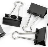 Gowi Foldbackklammern schwarz 2,5 cm, 12 St.