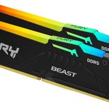 Kingston FURY™ Beast RGB DDR5 Speicher 32GB 6000MT/s CL36 DIMM (2er-Kit) Schwarz EXPO