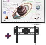Samsung Flip Pro WM65B Flipchart 165 cm 65 Zoll inkl. Neomounts LEVEL-750 WL30-750BL16 Wandhalterung & Tray CY-TF65BBC