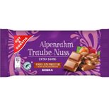 GUT&GÜNSTIG Schokolade Alpenrahm Traube-Nuss 100,0 g