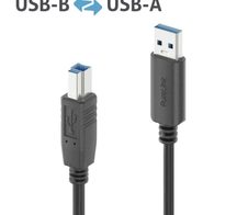 PureLink USB 3.2 USB-A auf USB-B Kabel - 0,50m