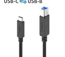 PureLink USB 3.2 USB-C auf USB-B Kabel - 2m