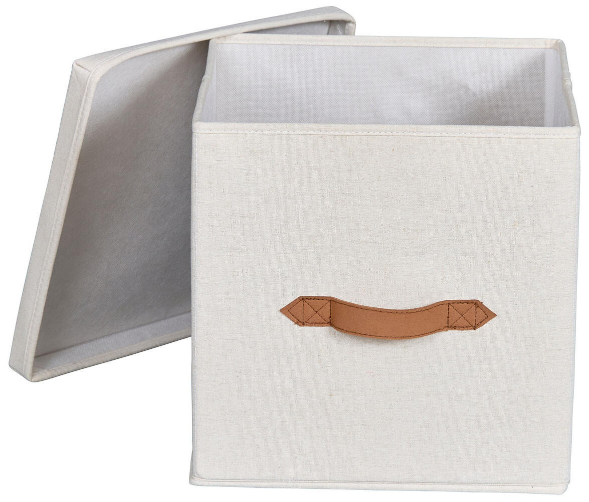 LOVE !T STORE !T Aufbewahrungsbox Premium 30 x 30 x 30 cm, beige