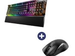 Be Quiet Maus Dark Perk Ergo + Tastatur Light Mount Silent Tactile RGB-LED