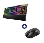 Be Quiet Maus Dark Perk Ergo + Tastatur Light Mount Silent Tactile RGB-LED