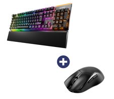 Be Quiet Maus Dark Perk Ergo + Tastatur Light Mount Silent Linear RGB-LED