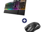 Be Quiet Maus Dark Perk Sym + Tastatur Dark Mount Silent Linear RGB-LED