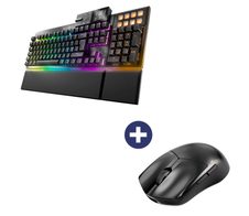 Be Quiet Maus Dark Perk Sym + Tastatur Dark Mount Silent Linear RGB-LED