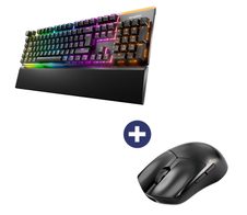 Be Quiet Maus Dark Perk Sym + Tastatur Light Mount Silent Linear RGB-LED