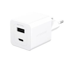 empower™ by PanzerGlass® Turbo 35W Ladegarät inkl. USB-C + USB-A, EU Anschluss, Silber Weiss