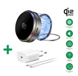 4smarts Qi2 25W / MagSafe Ladegerät-Set mit Kühlung, RGB, spacegrau