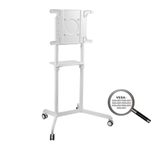 conecto SA-CCART-80W rotierbarer Rollwagen bis 70 Zoll, weiß