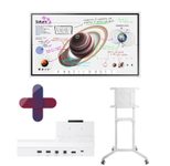 Samsung Flip Pro WM65B Flipchart 165 cm 65 Zoll inkl. conecto SA-CCART-80W Rollwagen rotierbar & Flip Pro Tray CY-TF65BBC
