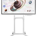 Samsung Flip Pro WM55B Flipchart 138,7 cm 55 Zoll inkl. conecto SA-CCART-80W Rollwagen rotierbar & Tray CY-TF65BBC