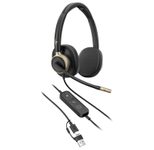 HP Poly Mission 825 Stereo USB Wired Headset (Bulk)