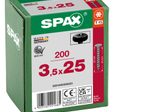 SPAX® T15 Halbrundkopf BLAX Universalschrauben, 3,5 x 25 mm