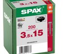 SPAX® T15 Halbrundkopf BLAX Universalschrauben, 3,5 x 15 mm