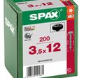 SPAX® T15 Halbrundkopf BLAX Universalschrauben, 3,5 x 12 mm