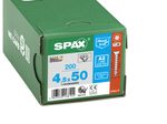 SPAX® T20 Senkkopf BLANK A2 Universalschrauben, 4,5 x 50 mm