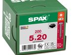 SPAX® T20 Halbrundkopf BLAX Universalschrauben, 5 x 20 mm