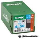 SPAX® T20 Linsensenkkopf BLAX A2 Fassadenschrauben, 4,5 x 50 mm