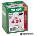SPAX® T20 Halbrundkopf BLAX Universalschrauben, 4 x 20 mm