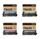 Brother Original TN625 Toner 4er Multipack cyan, magenta, gelb, schwarz