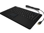KeySonic KSK-5230IN kabelgebundene Tastatur mit Touchpad - QWERTY US - schwarz