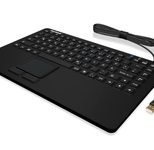 KeySonic KSK-5230IN kabelgebundene Tastatur mit Touchpad - QWERTY US - schwarz