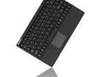 KeySonic ACK-540U+ kabelgebundene Mini Tastatur mit Smart-Touchpad - QWERTY US - schwarz