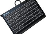 KeySonic KSK-3011ELC kabelgebundene Super-Mini Tastatur - QWERTZ DE - schwarz