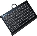 KeySonic KSK-3011ELC kabelgebundene Super-Mini Tastatur - QWERTZ DE - schwarz