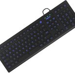 KeySonic KSK-8031INEL-B kabelgebundene Hygienetastatur - QWERTZ DE - schwarz