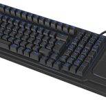 KeySonic KSK-8202ELU-T kabelgebundene Tastatur mit großem Trackball - QWERTY UK - schwarz