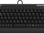 KeySonic ACK-595C+ kabelgebundene Mini Tastatur - QWERTZ DE - schwarz