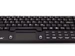 KeySonic KSK-5031IN Mini Tastatur mit Touchpad - QWERTZ DE - schwarz