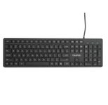 eSTUFF G220 kabelgebundene Tastatur - QWERTY US - schwarz