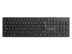 eSTUFF G220 kabellose Tastatur - QWERTY UK - schwarz